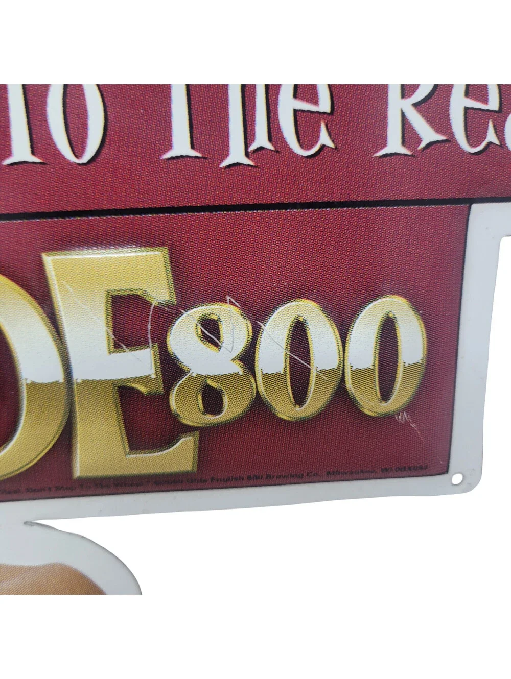 Old English 800 Beer Metal Tin Sign Rare Black RAP Art Step To The Real Y2K
